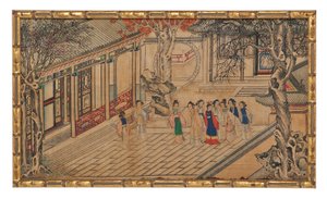 赤い部屋の夢からの24の場面の1つ 作： School Chinese