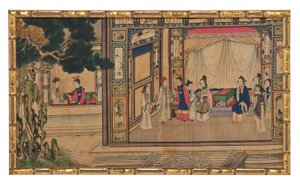 赤い部屋の夢からの24の場面の1つ 作： School Chinese