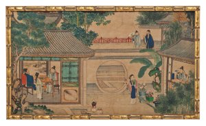 赤い部屋の夢からの24の場面の1つ 作： School Chinese