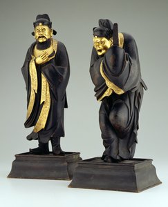 元または明時代初期の道士のペア（パーセル金銅）（205152参照 作： School Chinese