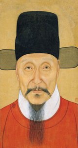 「He Binの肖像」 グワッシュとアンクル 16世紀 南京博物館 作： School Chinese