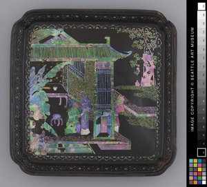 小皿 18世紀後半 漆器 作： School Chinese