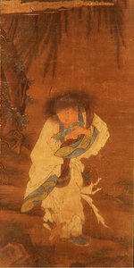 不死身のハン・シャン」（シルクにインクとカラー