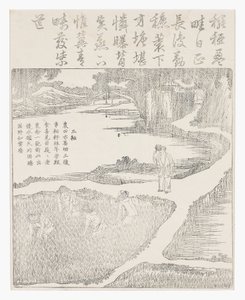水田で働く