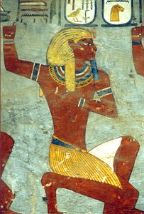 古代エジプト、絵画、ラメセス1世の墓、テーベ 作： School Egyptian