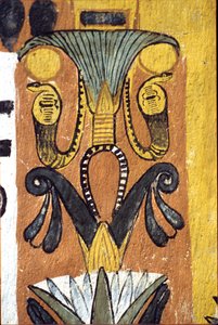 古代エジプト、壁画 セネデムの墓、デイル・エル・メディナ、テーベ、貴族の墓 作： School Egyptian