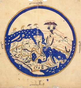 ムハンマド・アル・イドリーシによる世界地図の写し、1130年頃 作： School Egyptian