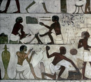 ルクソール テーベ貴族の墓、レクミレの墓、職人。 作： School Egyptian
