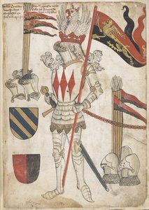 MS 45133 f.52r William Montacute を「The Wriothesley Heraldic Collections」から追加します。 巻。 Ⅲ 作： School English