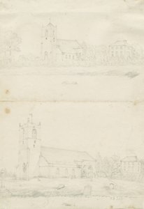 ブライムヒル教会：鉛筆画、ND [1797] (図面) 作： School English