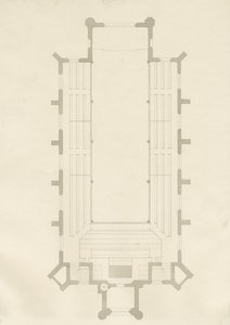 Burton-upon-Trent - Holy Trinity Church: Drawing, nd [?1820s] (drawing) 作： School English