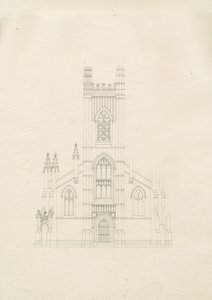 Burton-upon-Trent - Holy Trinity Church: Drawing, nd [?1820s] (drawing)