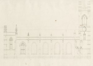 Burton-upon-Trent - Holy Trinity Church: Drawing, nd [?1820s] (drawing)