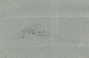 キャッスルチャーチ-スタッフォード城：鉛筆画、nd [?19世紀] (図面) 作： School English
