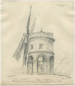 チェスタートン-風車：鉛筆画、nd [？17セント]（描画）