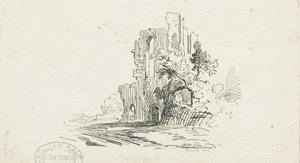 クロックスデン修道院：ペンとインクによる素描、nd [?19世紀]（ドローイング） 作： School English