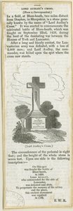 Drayton-in-Hales-&39;Audley Cross on Blore Heath &39;：木版画、nd [？19th cent]（印刷）