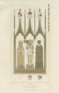 オケオーヴァー教会の内部-ハンフリー・オーカーの記念碑：エングレーヴィング、nd [c 1846] (プリント)