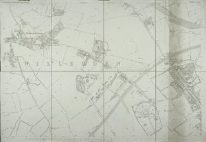 ロンドン、ウィレスデンの地図(リトグラフ) 作： School English