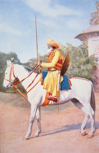 インドのマラーター（馬）戦士（カラーリトグラフ 作： School English