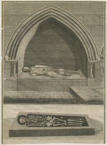 Mavesyn Ridware - Tomb of Hugo Mavesyn: engraving, nd [?18 cent] (print)