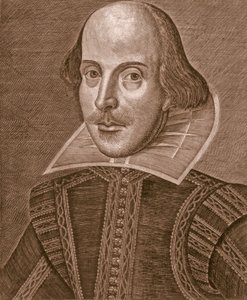 ウィリアム・シェイクスピアの肖像、マーティン・ドローシャウトの彫刻（1560年頃〜1642年頃 作： School English