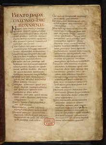 Royal MS Q E VI f.2r Gospels (the 