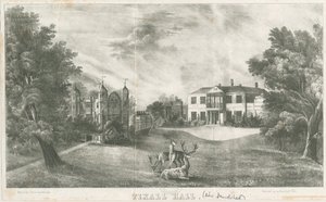 ティクソール・ホールとゲートハウス：リトグラフ, nd [c 1833] (プリント) 作： School English
