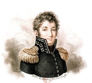 Charles Melchior-Artus Marquis de Bonchamps (カラー彫刻)