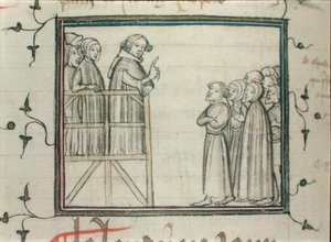 賢者シャルル5世（1338-80） 1364年、パリのレザールでの説教 作： School French