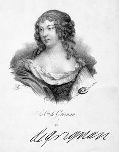 フランソワーズ・マルグリット・ド・セヴィーニュ、グリニャン伯爵夫人（1648-1705）、マリー・ド・ラブタン・シャンタル（ラブタン・シャンタル）、セヴィーニュ侯爵夫人（1626-1696）の娘 - エングレーヴィング、n.d. 作： School French