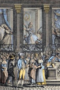 フランス革命-1789年10月5日から6日にかけてのベルサイユでの恐ろしい夜-ルイ16世とマリー・アントワネットによる侵略-。 作： School French