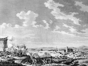 フランス革命と反革命運動1795年7月21日、キブロンでフランス軍が王党派とイギリス軍に勝った勝利。パリ、革命史研究所付属図書館