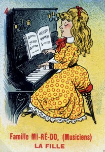 七家のゲーム。ミ・レ・ド（音楽家）一族の娘の地図。イッシー・レ・ムーリノーのジュアンのカルタ博物館。