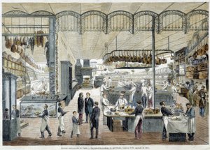 パリの素晴らしいレストラン：1785年に設立され、1865年に拡大された「カフェ・リッシュ」の新しいキュイジーヌ。 作： School French