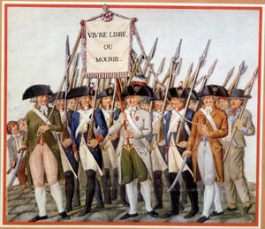 "Live free or die "の旗を掲げた国家警備隊 作： School French