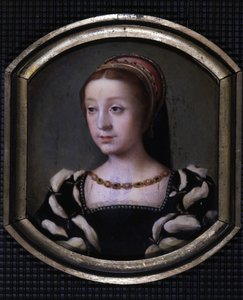 フランスのレネ（1510-1575）、シャルトル公爵夫人、モンタルジス公爵夫人、フェラーラ公爵夫人、ルイ12世とアンヌ・ド・ブルターニュの娘。 M. Juilleauによるコピー
