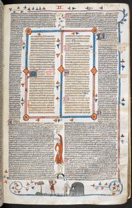 Royal 10 E. IV, f.145 「Gregory IX の Decretals with glosa ordinaria (the 