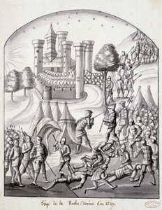 1349年のロシュ＝デリアンの包囲戦 作： School French