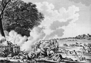 フランス革命の戦争。フランスの将軍バルテルミー・カトリーヌ・ジュベール（1769-1799）の死 テルミドール・アン7世（8月15日）28日のノヴィの戦いで戦死。 作： School French