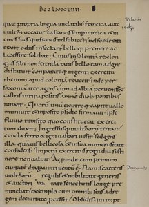 シャルルマーニュがエルベ川を渡った時の記録 789年（リトグラフ 作： School German