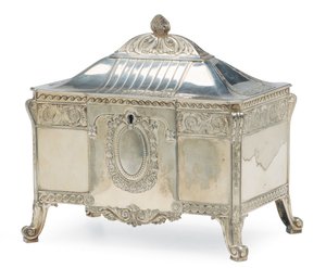テーブルボックス、WMF、19世紀後半から20世紀初頭（銀メッキ金属） 作： School German