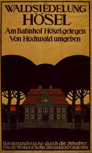 Waldsiedelung Hotel Advertising in german, c.1890 (poster) 作： School German