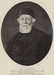 Louis Kossuth（リトグラフ 作： School Hungarian