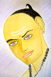阿頼耶識（紙に水彩） 作： School Indian