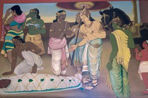 ブッダの大涅槃（写真） 作： School Indian