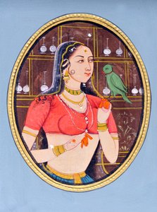 ジョダ・バイの細密画 インド アジア 作： School Indian