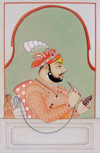 マハラナ・ジャガット・シン・ウダイプールの細密画 作： School Indian