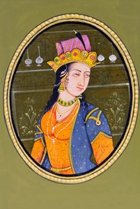 ヌールジャハーン王妃の細密画 インド・アジア 作： School Indian