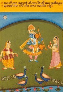 紙に細密画、ラギニ・N・アド、ナトナルトワラ・スクール 作： School Indian
